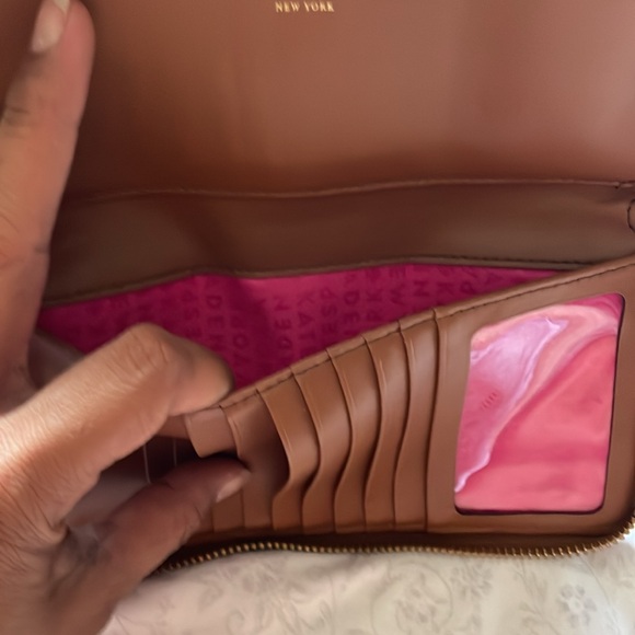 Kate Spade Large Brown Leather Continental Zip Wallet.   LE - Picture 8 of 11